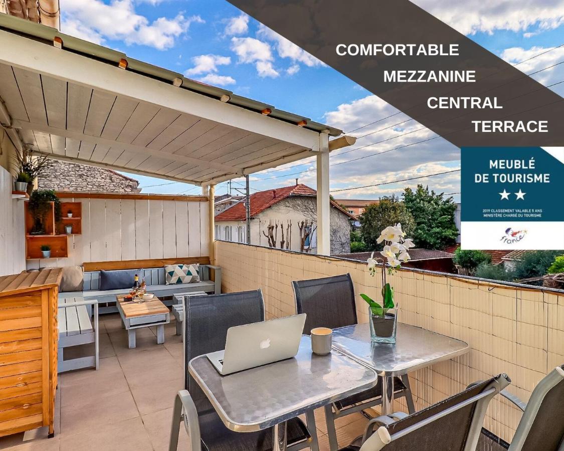 Appart Cosy Terrasse Gare De Nimes Leilighet Eksteriør bilde